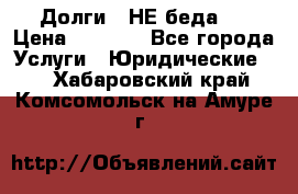 Долги - НЕ беда ! › Цена ­ 1 000 - Все города Услуги » Юридические   . Хабаровский край,Комсомольск-на-Амуре г.